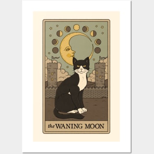 The Waning Moon Cat Posters and Art